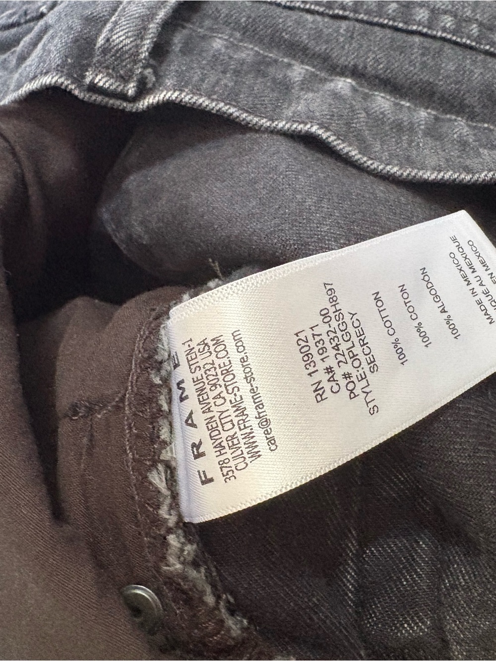 Frame Denim Le Grand Garçon denim shorts - Picture 5 of 5